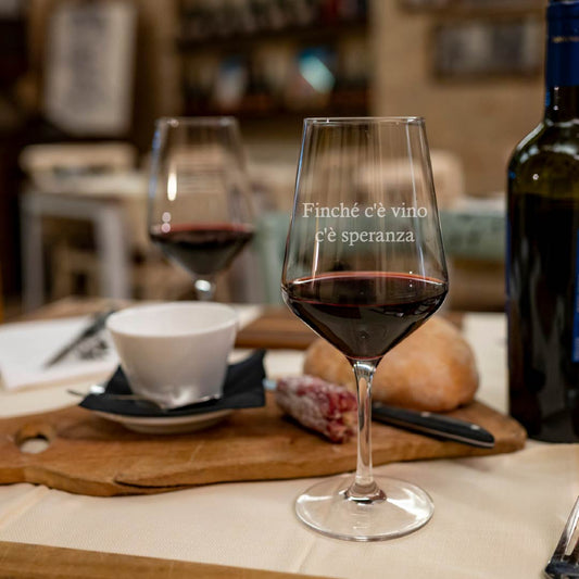 Finché c'è vino, c'è speranza - Calice Vino