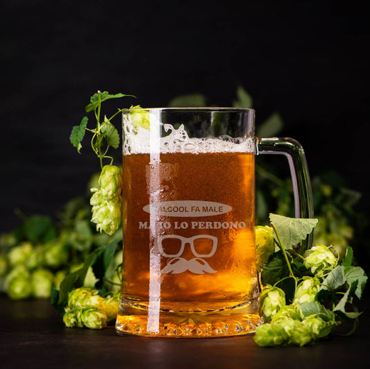 L'alcool fa male, ma io lo perdono - Boccale Birra