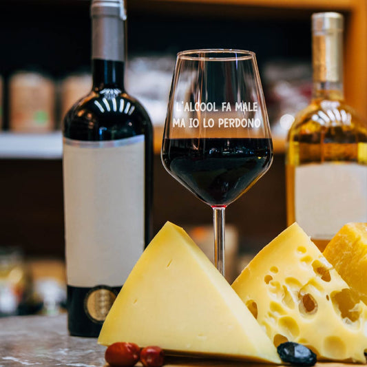 L'alcool fa male ma io lo perdono - Calice Vino