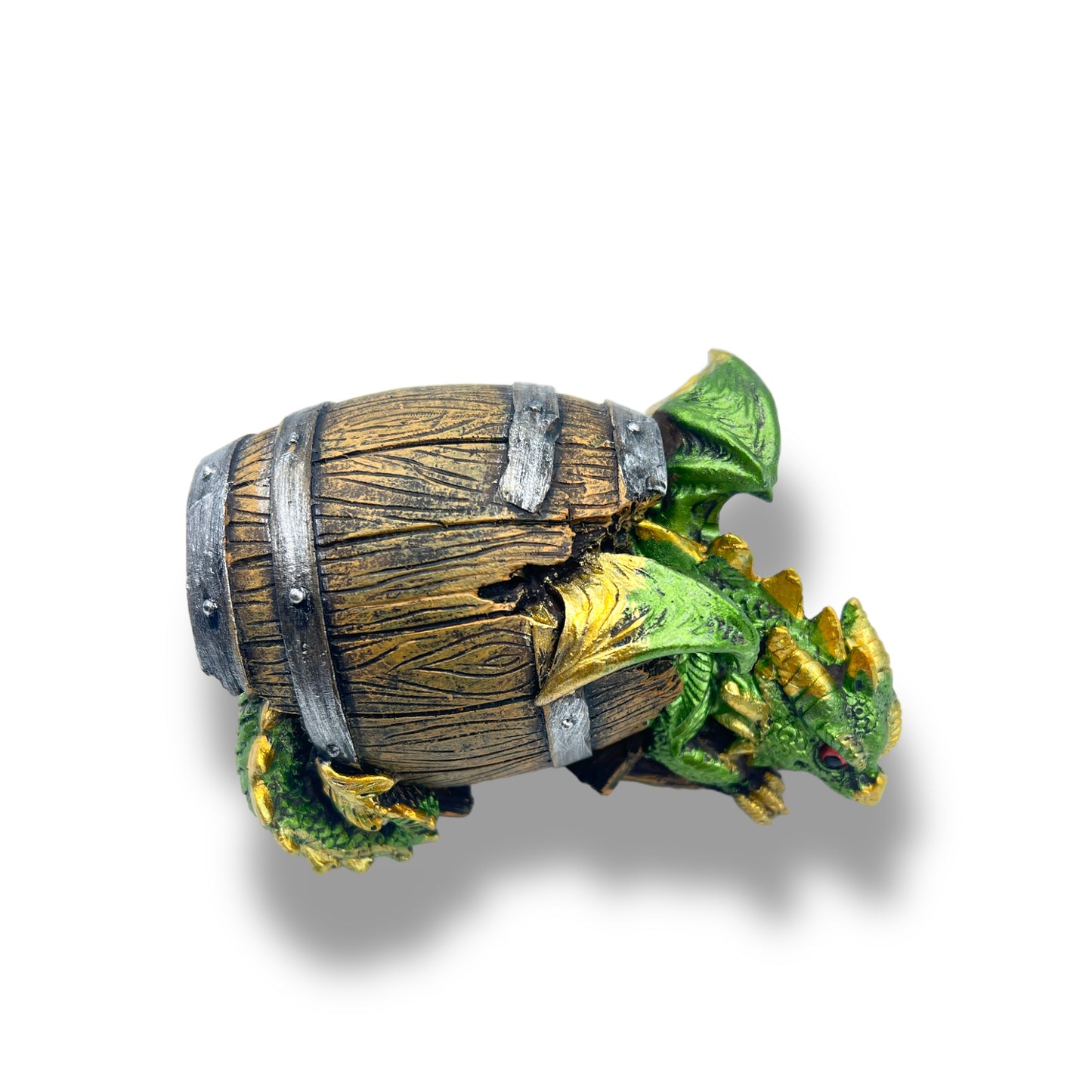 Baby Drago degli elementi in barile verde