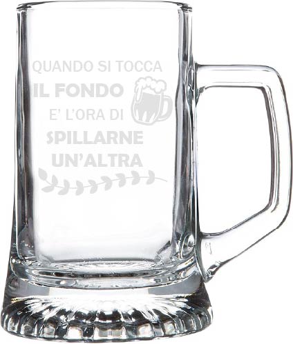 Quando si tocca il fondo, è l'ora di spillarne un'altra - Boccale Birra